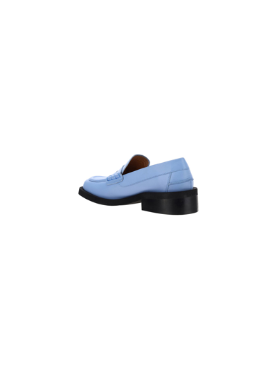 Shop Ganni Loafers In Blu