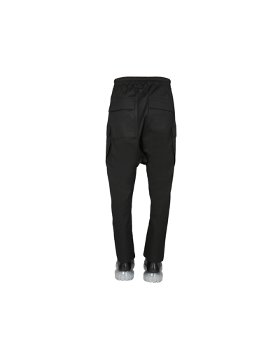 Shop Rick Owens Cargo Pants In Nero