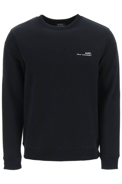 Shop Apc Item 001 Rue Madame Sweatshirt In Lzz Black