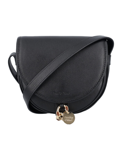Shop See By Chloé Small Mara Saddle Bag In Black