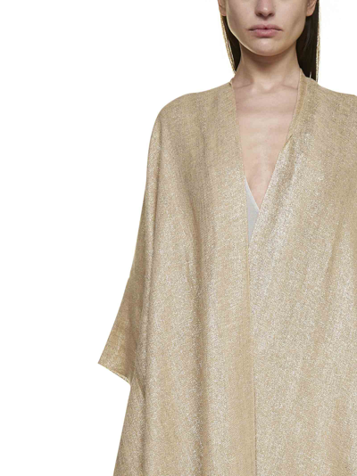 Shop Brunello Cucinelli Coat In Gold