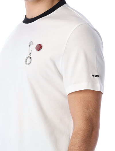 Shop Fred Perry Contrast Trim T-shirt In White