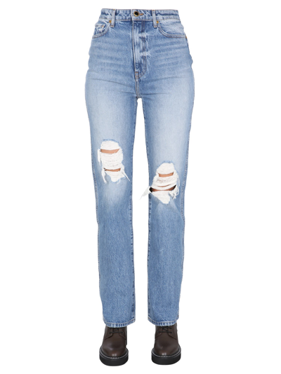 Shop Khaite Danielle Jeans In Denim