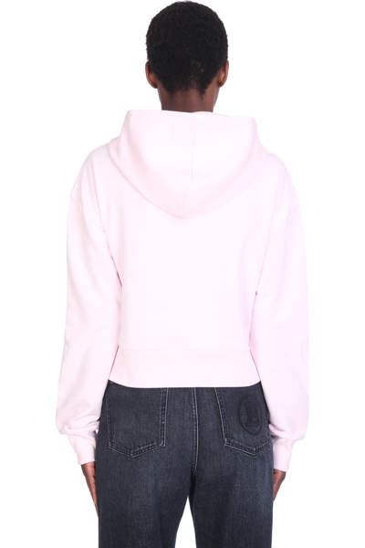 Shop Balmain Sweatshirt In Rose-pink Cotton In Ak