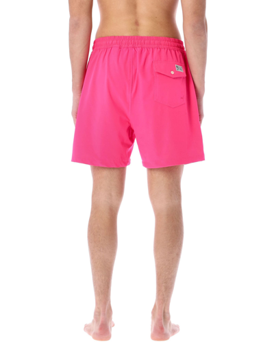 Shop Polo Ralph Lauren Traveler Swim Trunk In Pink