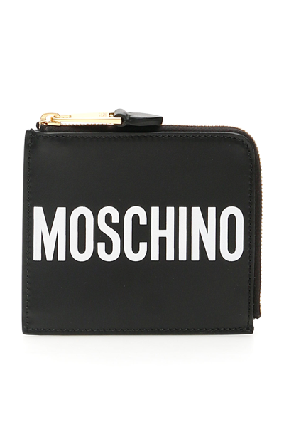 Shop Moschino Logo Wallet In 1555