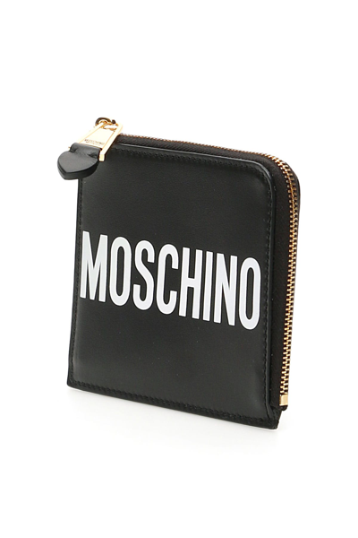 Shop Moschino Logo Wallet In 1555