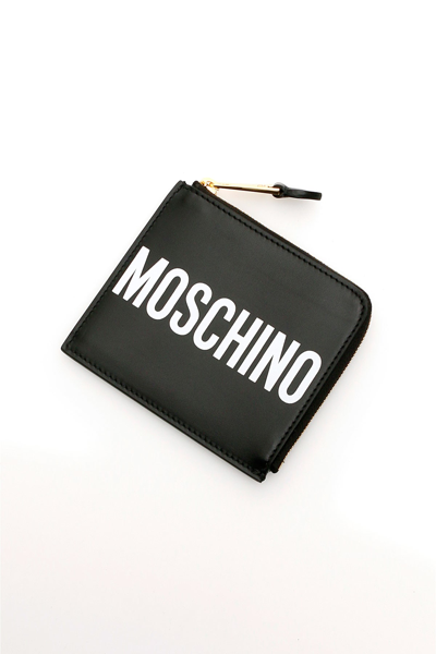 Shop Moschino Logo Wallet In 1555
