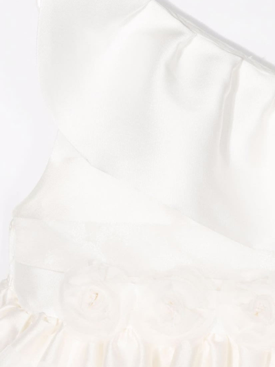 Shop La Stupenderia Flared Sleeveless Dress In White