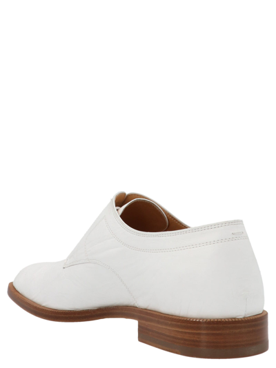 Shop Maison Margiela Tabi Lace Ups In White