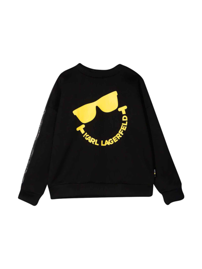 Shop Karl Lagerfeld Unisex Black Sweatshirt In Nero