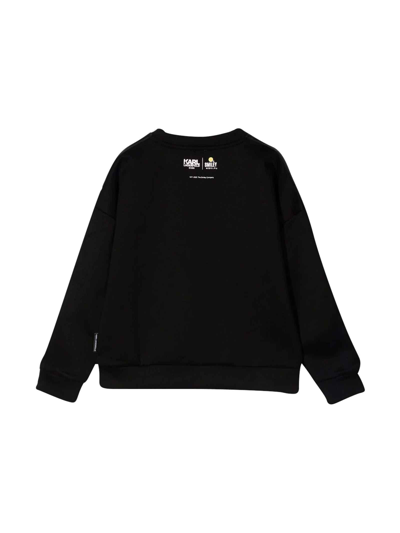 Shop Karl Lagerfeld Unisex Black Sweatshirt In Nero