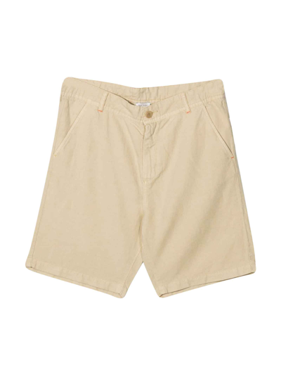 Shop Paul Smith Junior Beige Boy Bermuda Shorts