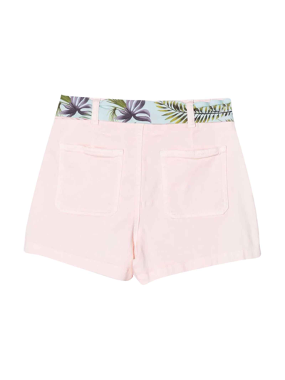 Shop Lanvin Pink Girl Bermuda Shorts In Rosa