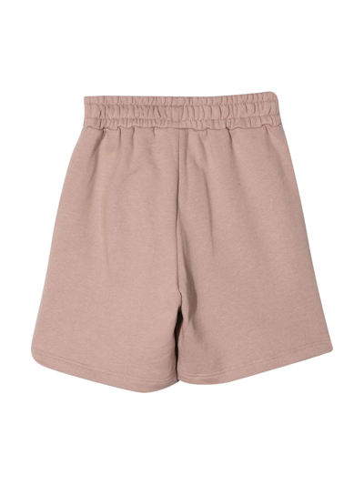 Shop Msgm Beige Boy Bermuda Shorts