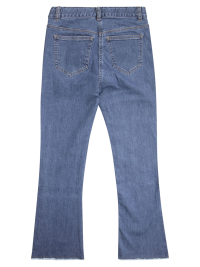 Shop Il Gufo Blue Denim Flare Jeans