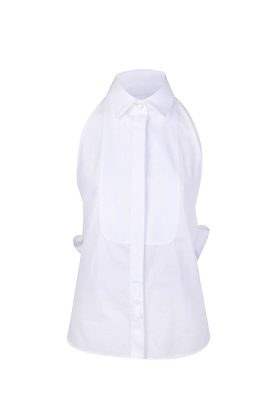 Shop Max Mara Cotton Shirt  Pianoforte In White