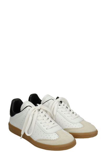 Shop Isabel Marant Bryce Sneakers In White Leather