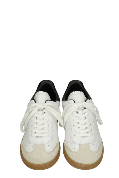 Shop Isabel Marant Bryce Sneakers In White Leather