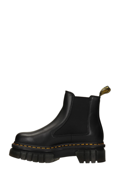 Shop Dr. Martens' Audrick Combat Boots In Black Leather In Nero.