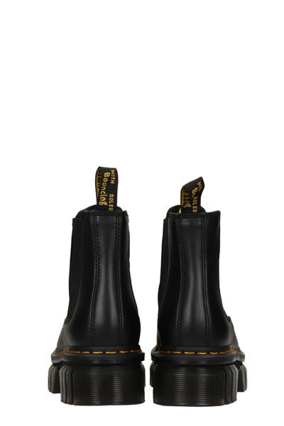 Shop Dr. Martens' Audrick Combat Boots In Black Leather In Nero.