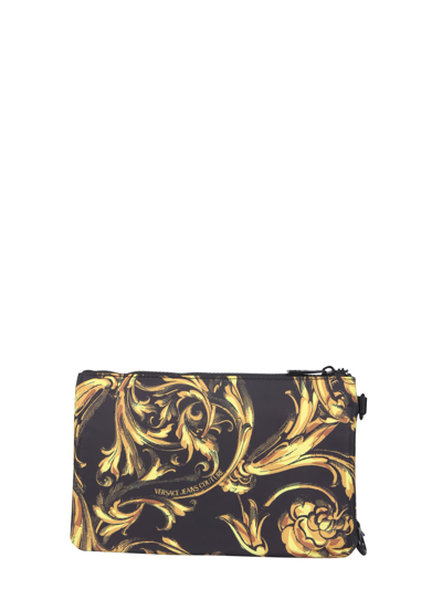 Shop Versace Jeans Couture Pouch With Strap In Nero