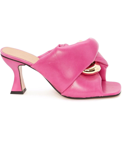 Shop Jw Anderson Pink Sandals In Fucsia