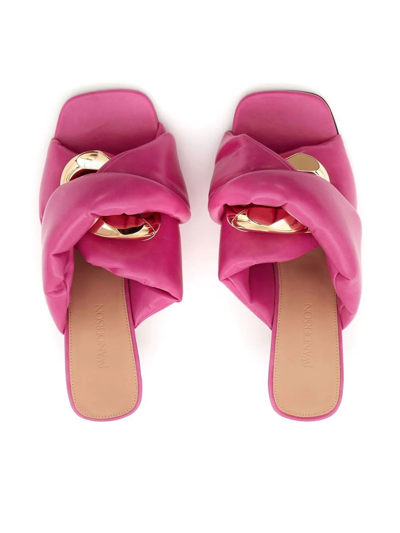 Shop Jw Anderson Pink Sandals In Fucsia