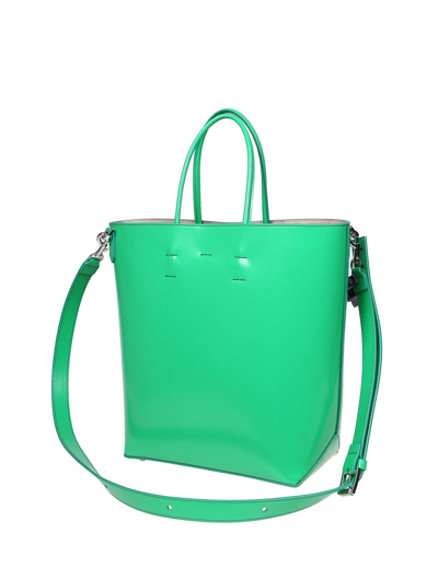 Shop N°21 Small Shopping Bag With Logo In Green