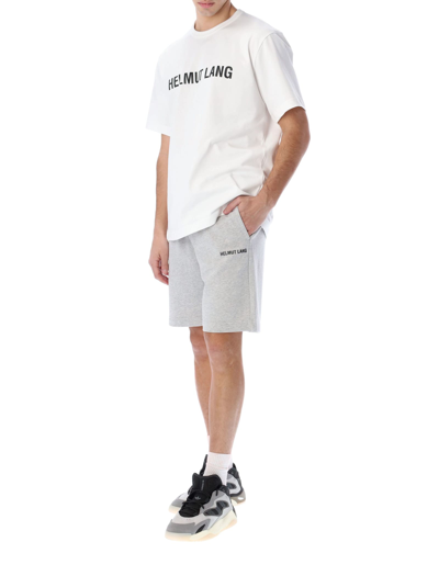 Shop Helmut Lang Bermuda Shorts In Grey
