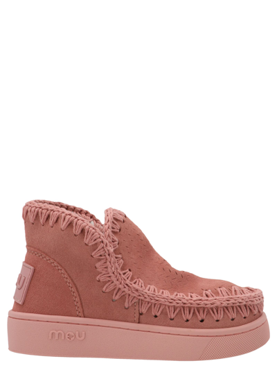 Shop Mou Summer Eskimo Ankle Boots In Pink