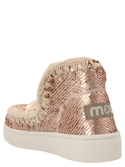 Shop Mou Summer Eskimo Ankle Boots In Brown