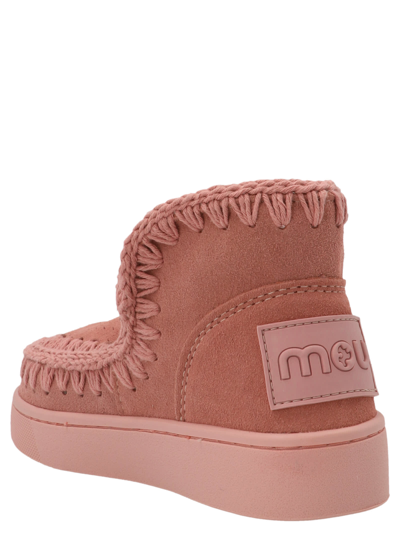 Shop Mou Summer Eskimo Ankle Boots In Pink