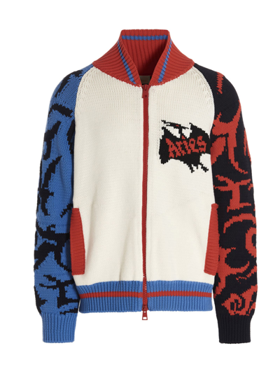 Shop Aries Pterodactyl Bomber Jacket In Multicolor