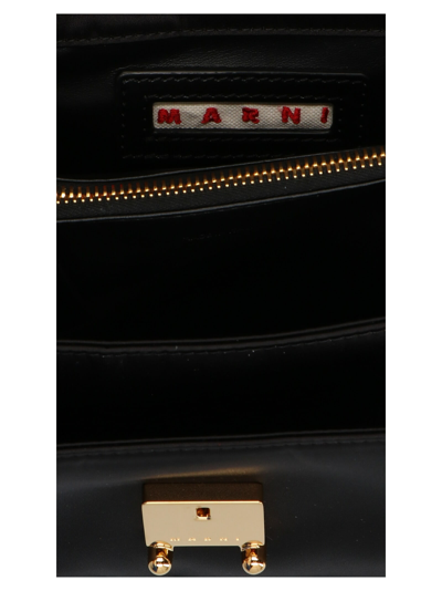 Shop Marni Trunk Light Mini Crossbody Bag In Black