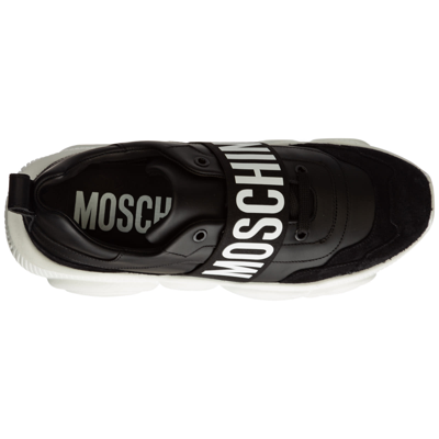 Shop Moschino Teddy Sneakers In Nero