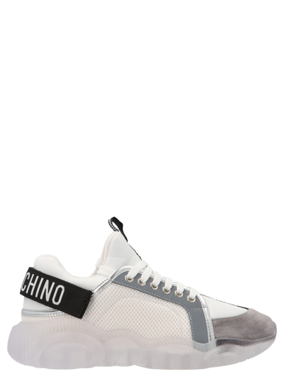 Shop Moschino Logo Band Sneakers In Multicolor