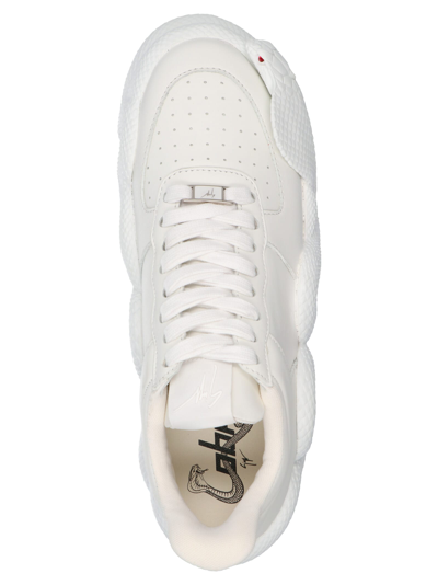 Shop Giuseppe Zanotti Cobra Sneakers In White