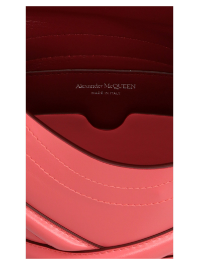 Shop Alexander Mcqueen The Curve Small Shoulder Bag In Pink