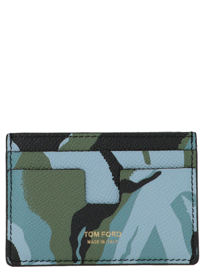 Tom Ford Camouflage Card Holder In Multicolor | ModeSens