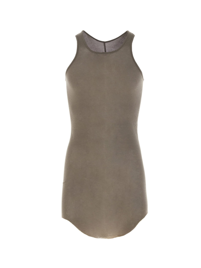 Shop Rick Owens Rib Tank Top In Gray