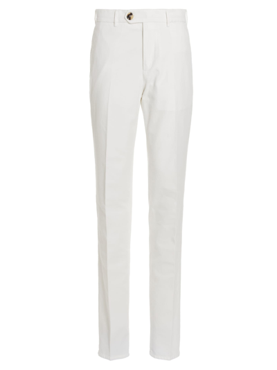 Shop Brunello Cucinelli Chino Pants In White