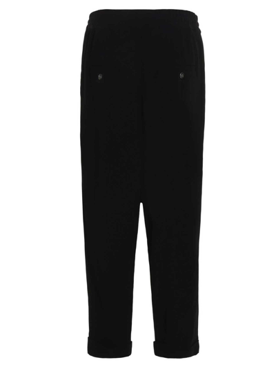 Shop Balmain Slouchy Joggers In Black