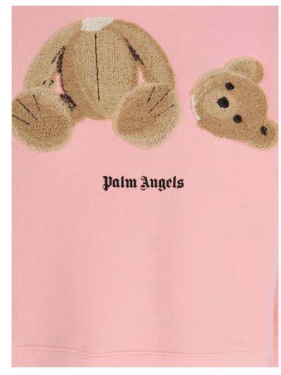 Shop Palm Angels Bear Hoodie In Pink