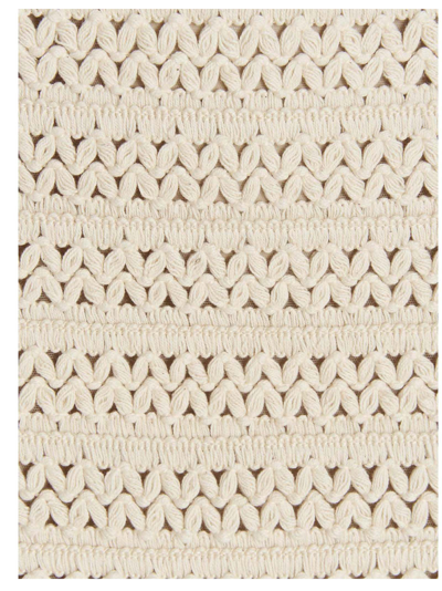 Shop Ermanno Scervino Crochet Skirt In Beige