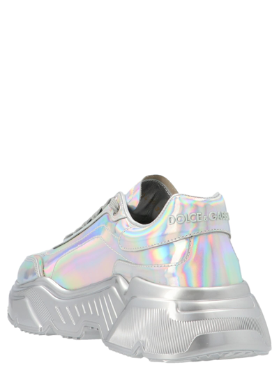 Shop Dolce & Gabbana Daymaster Sneakers In Silver