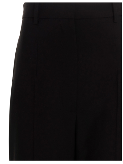 Alexander Mcqueen Virgin Wool Pants In Black