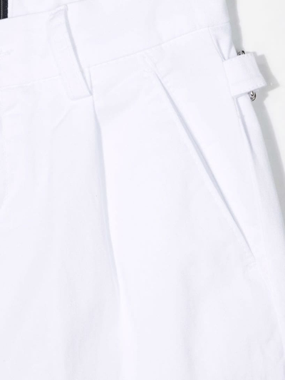 Shop Fay Trousers With Logo In White