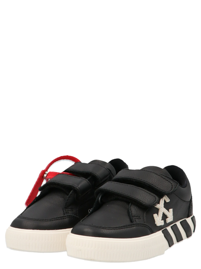 Shop Off-white Low Vulcanized Sneakers In White/black