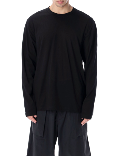 Shop Y-3 Cut-out L/s T-shirt In Black